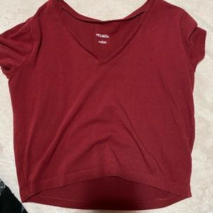 Maroon Wild fable crop top
